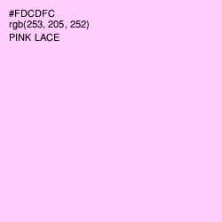 #FDCDFC - Pink Lace Color Image